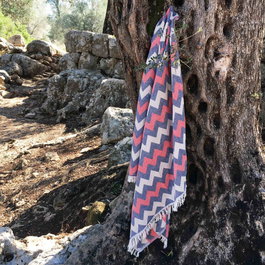 Mijölnir Toalla de playa fouta 100% algodón - Rojo